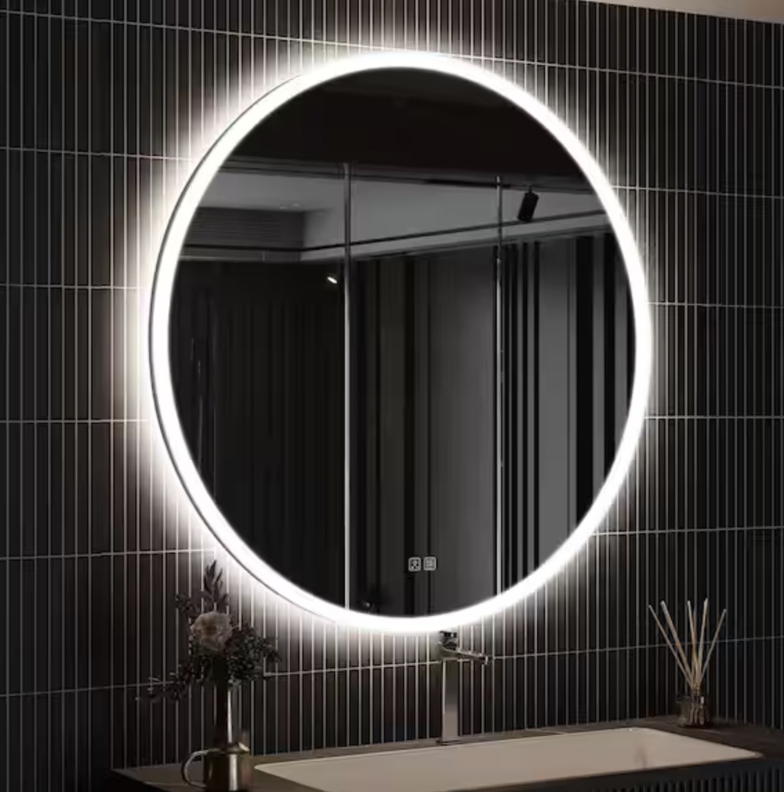 36 IN. W X 36 IN. H ROUND FRAMELESS