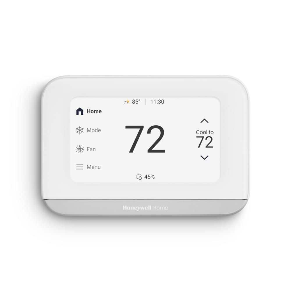 Honeywell Home X7B Smart Thermostat with Humidity Monitoring and Customizable Touchscreen Display, White