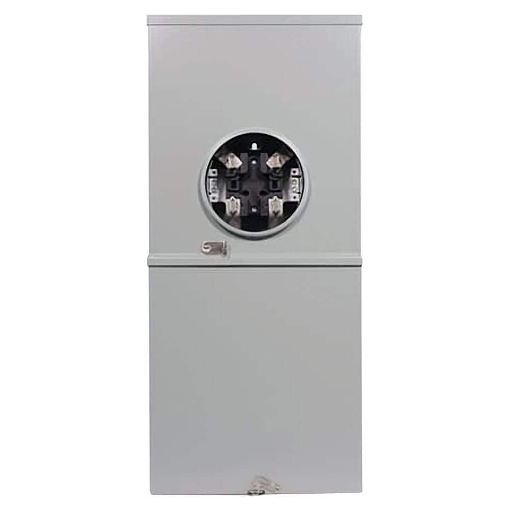 ABB Outdoor 200 Amp 4-Space 8-Circuit Main Breaker Ringless Surface Overhead/Underground Florida Meter Group MSLC
