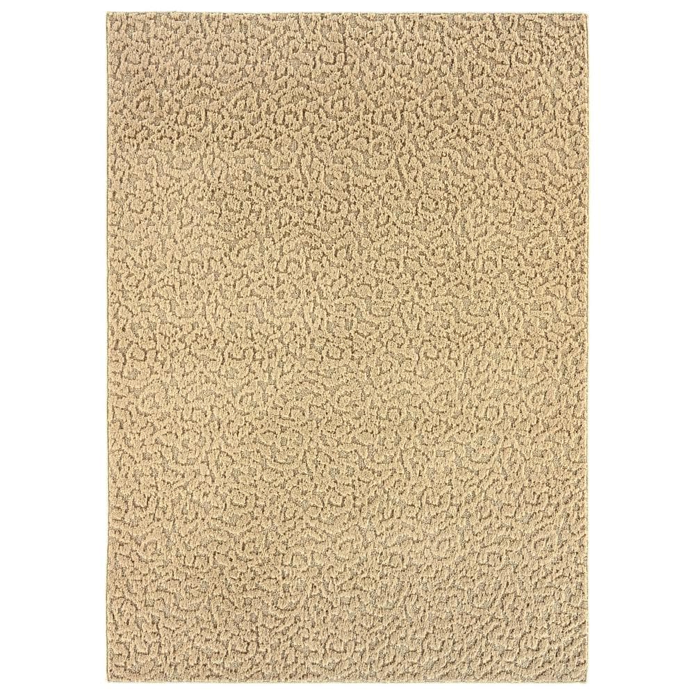Garland Rug Ivy Tan 12 ft. x 15 ft. Floral Area Rug