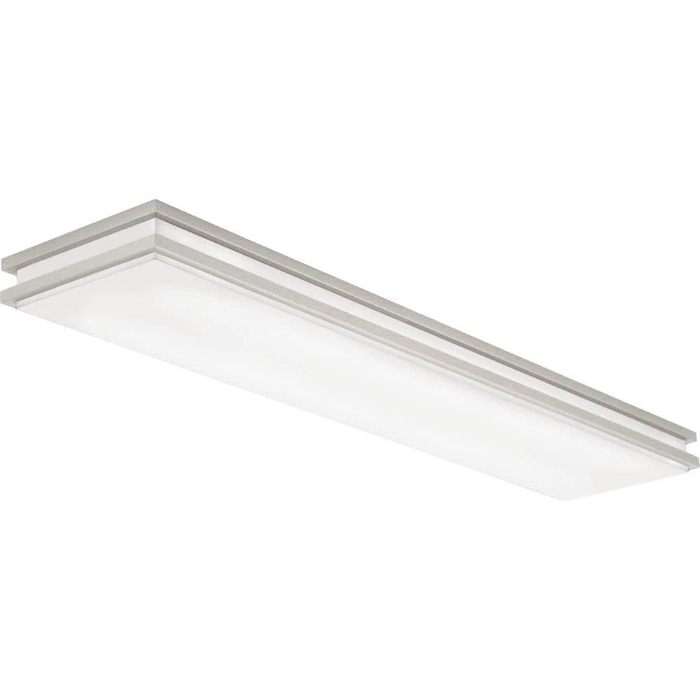 Lithonia Lighting Brushed Nickel Linear Saturn LED Flush Mount
