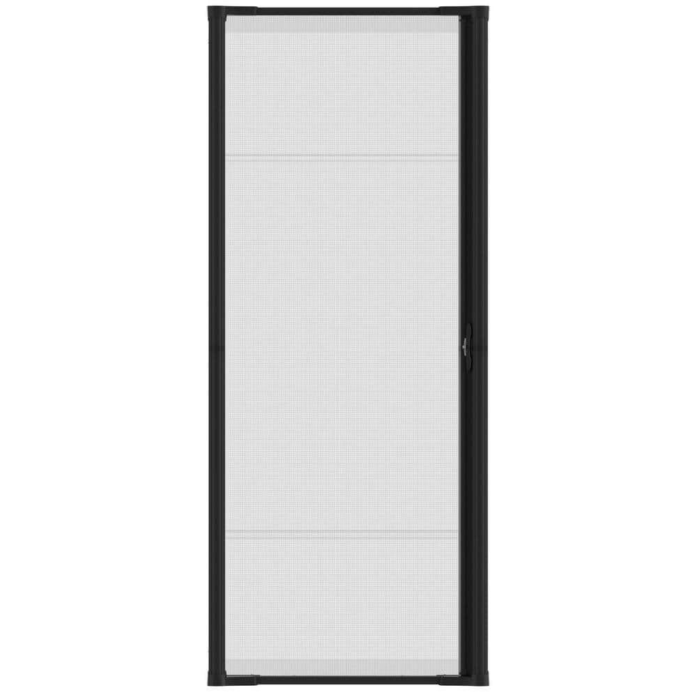 Weather Star 36 in. x 96 in. Brisa Black Tall Retractable Screen Door