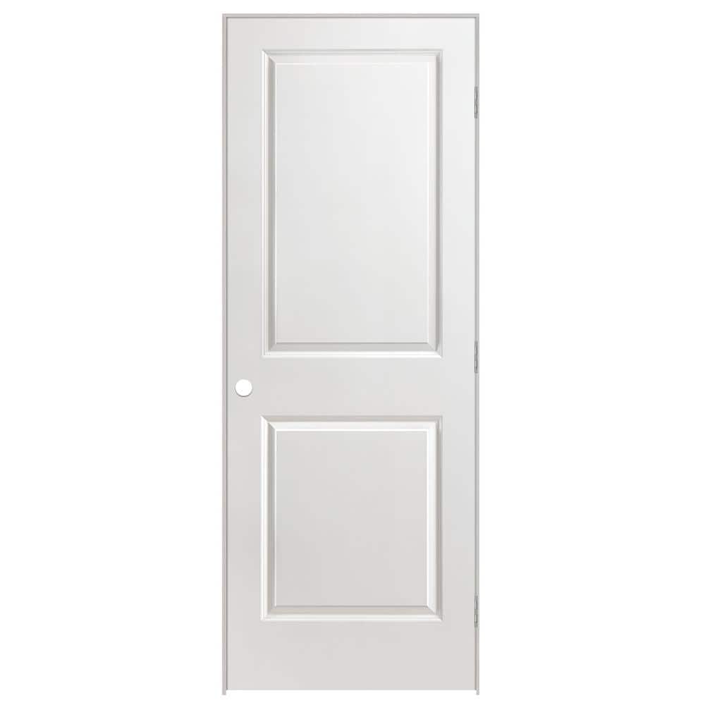 Masonite Solidoor 24 in. x 80 in. 2-Panel Left-Handed Primed Composite Solid Core Single Prehung Interior Door with 4-9/16 in. Flat Jamb