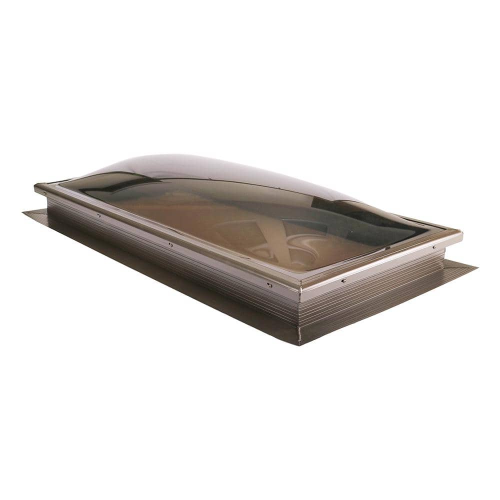 Gordon Skylight 22-1/4 in. x 46-1/4 in. Fixed Bronze Self Flashing Double Dome Skylight