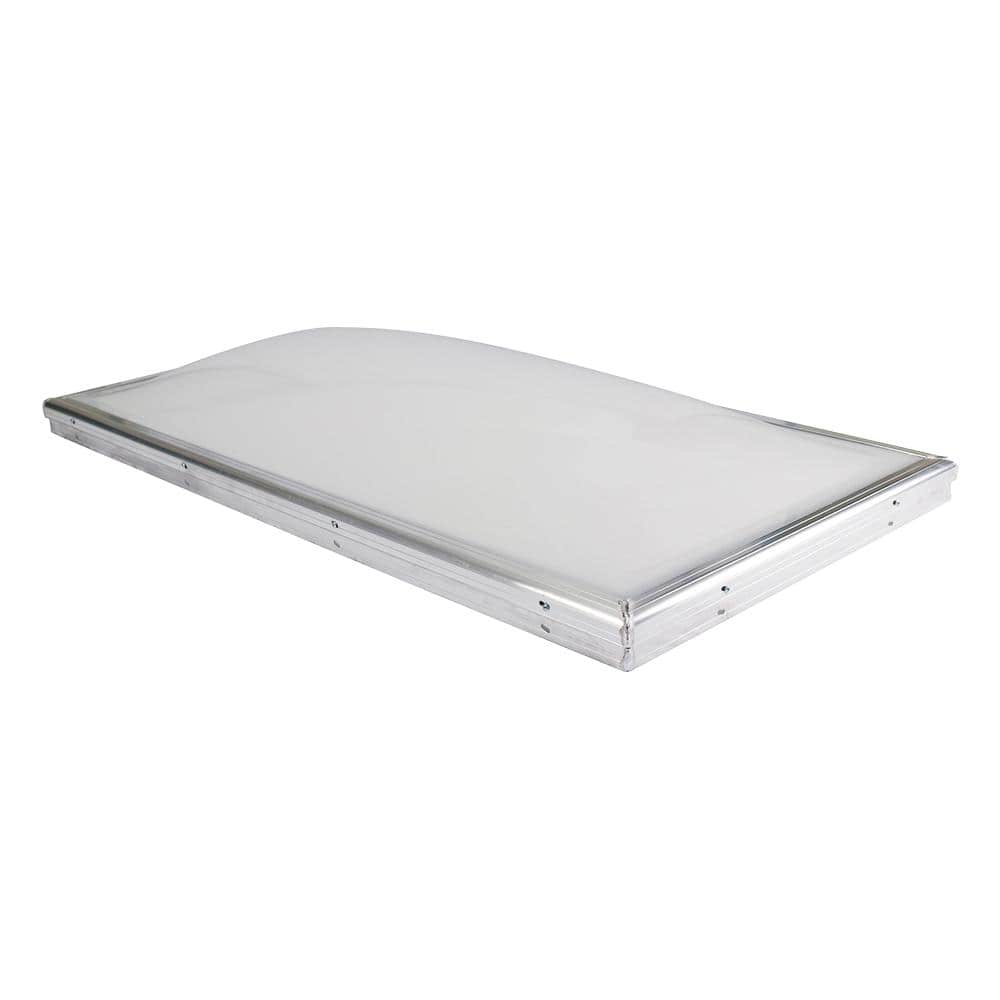 Gordon Skylight 22-1/4 in. x 46-1/4 in. Fixed Curb Mount White Double Dome Skylight