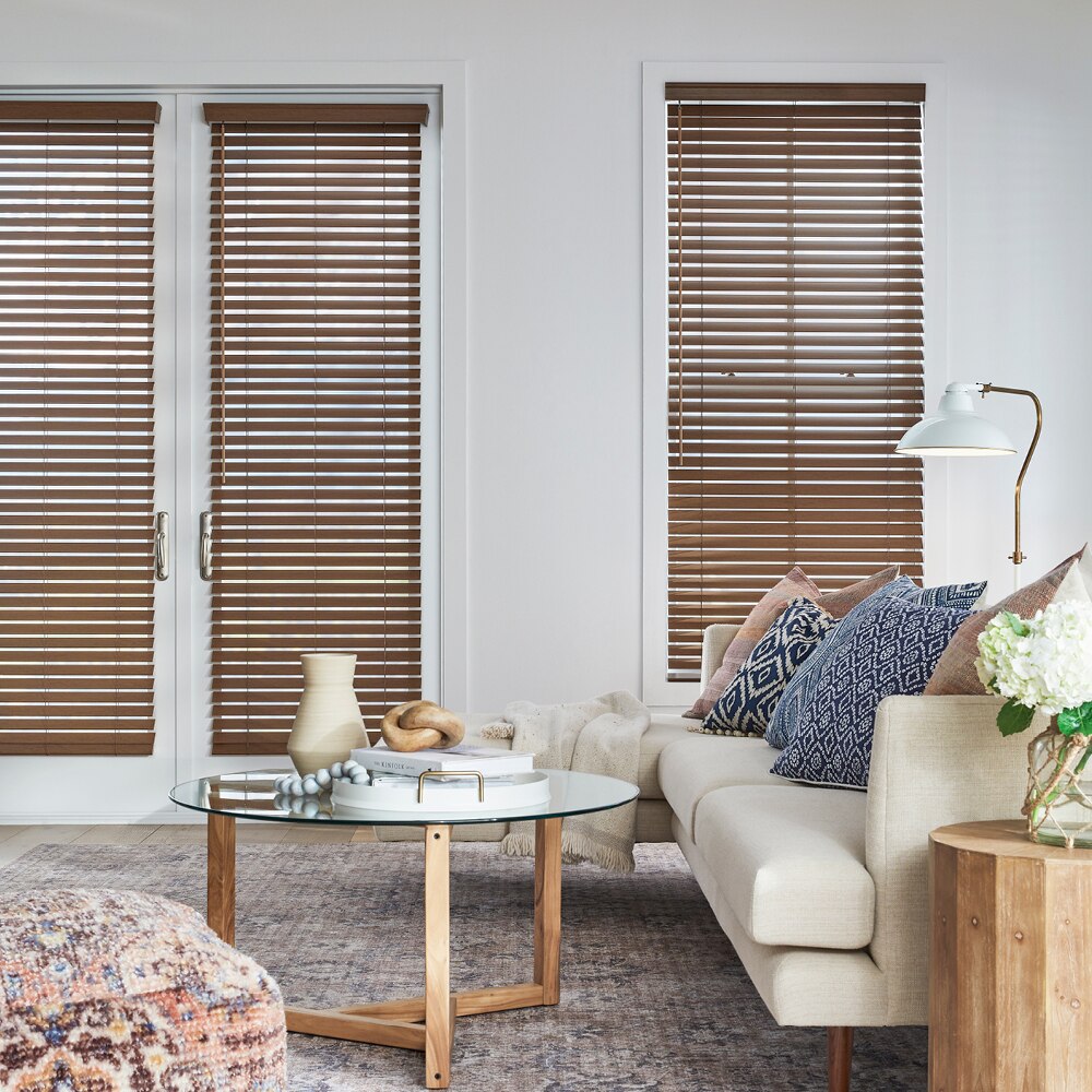Levolor Custom 2 in. Classic Value Faux Wood Cordless Blinds