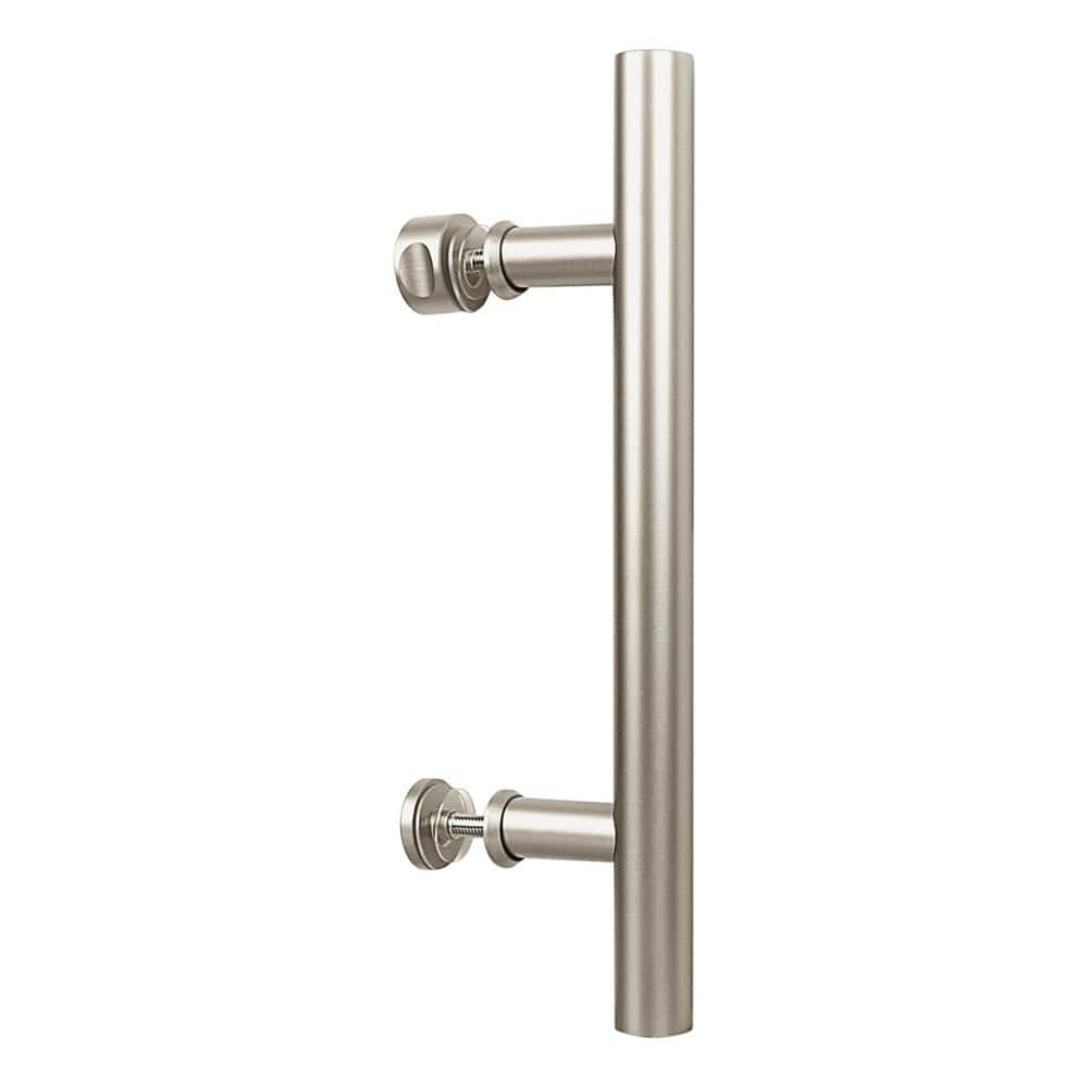 National Hardware 12 in. Madison Barn Door Pull in Satin Nickel