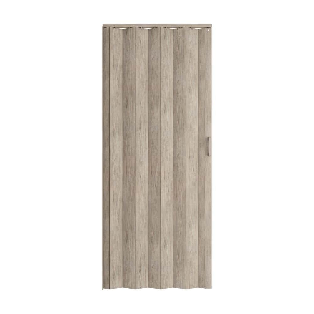 Everbilt Jupiter 36 in. x 80 in. Natural Oak PVC Accordion Door