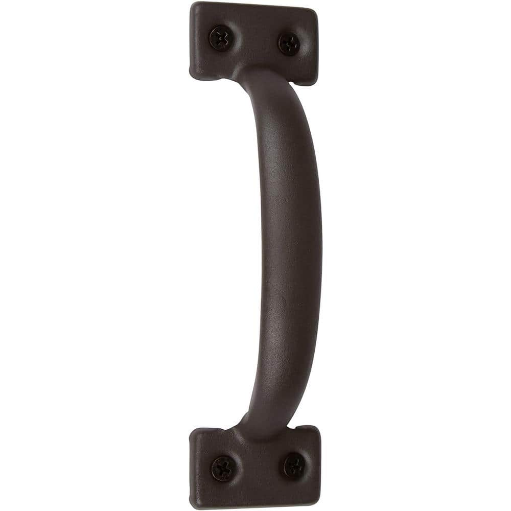 DELANEY HARDWARE 6-1/2 in. Bronze Barn Door Hardware Square Pull Handle