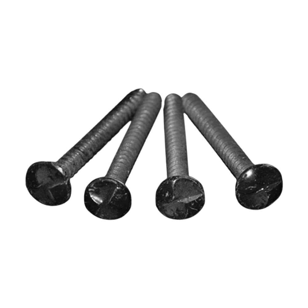 Grisham 3 in. One-Way Screws for Window Bar (4-Pack)